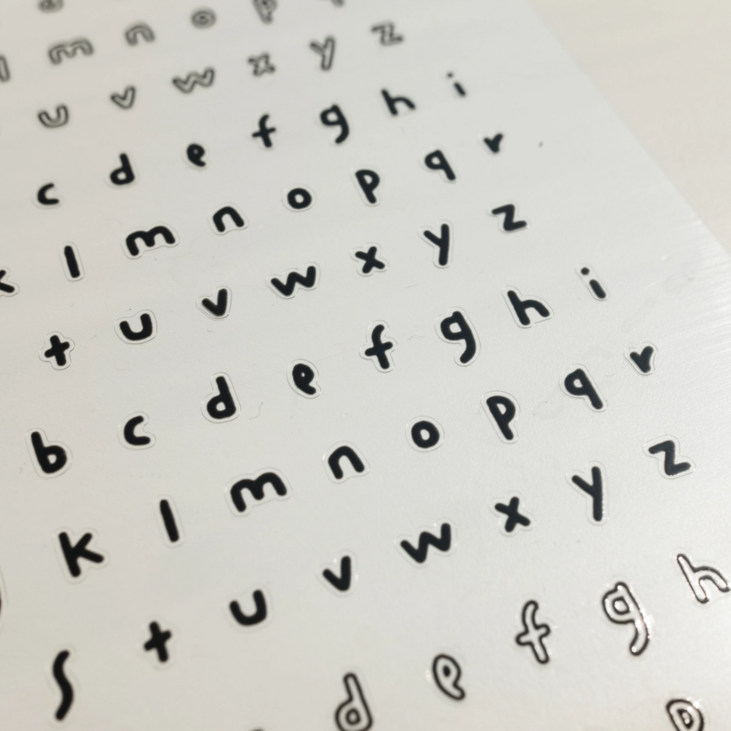 Handwritten Font - Lowercase Letters