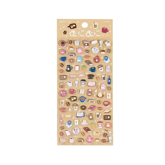 Café 3D Puffy Stickers
