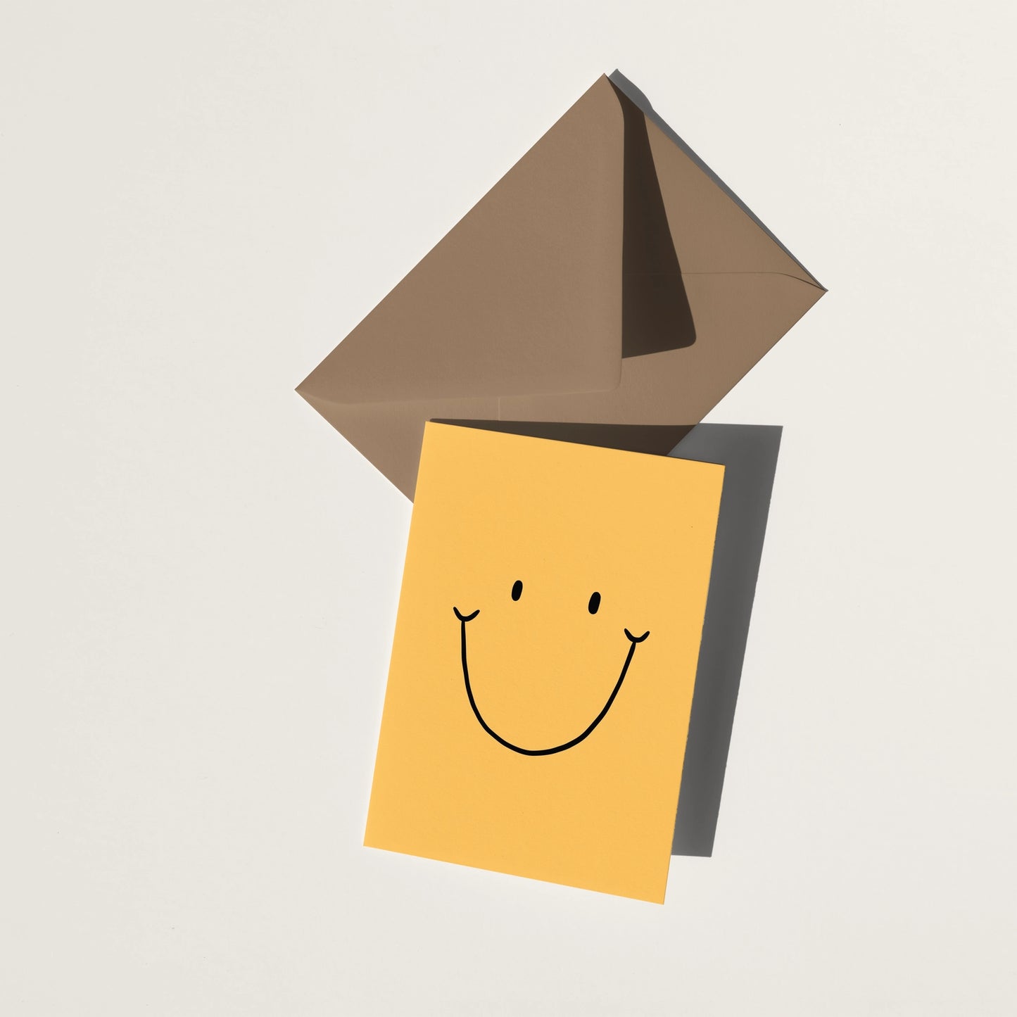 Yellow Happy Face Card