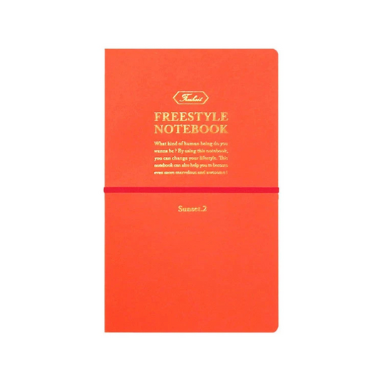 Orange Grid Notebook