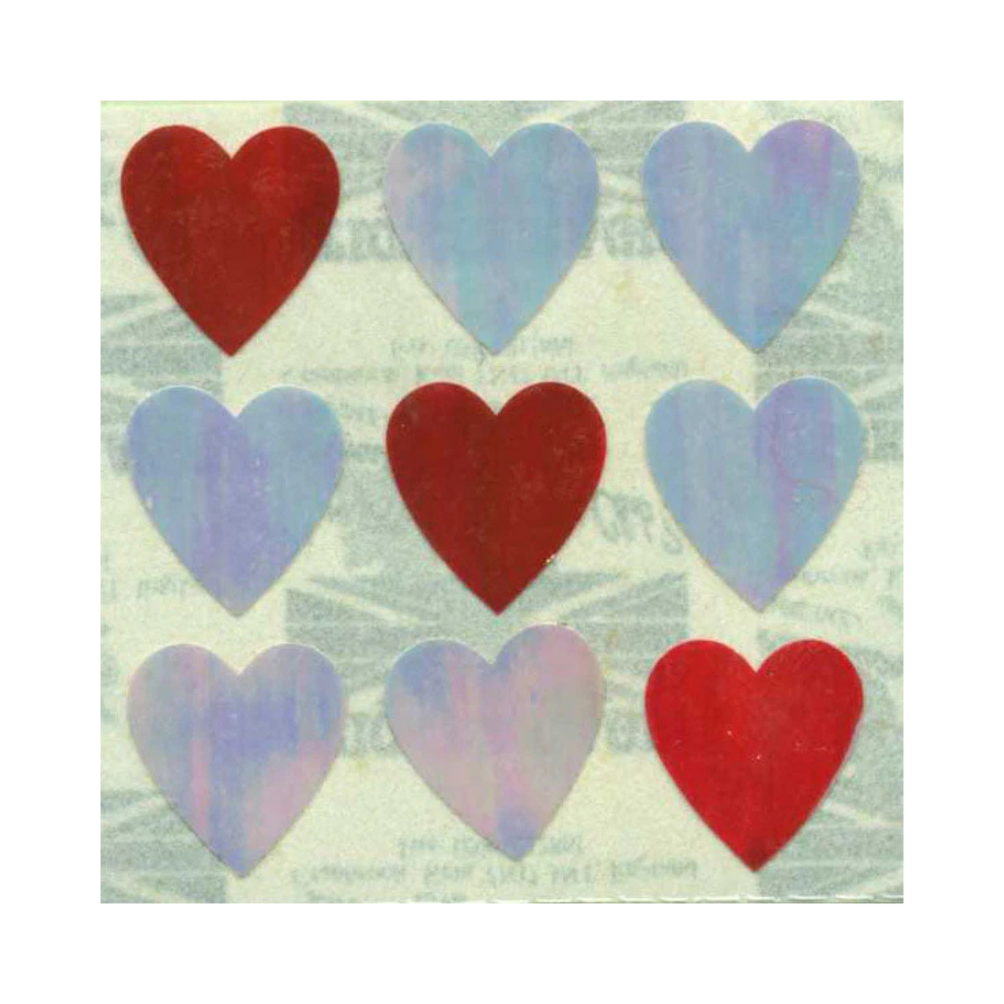 Pearlie Pink Heart Stickers