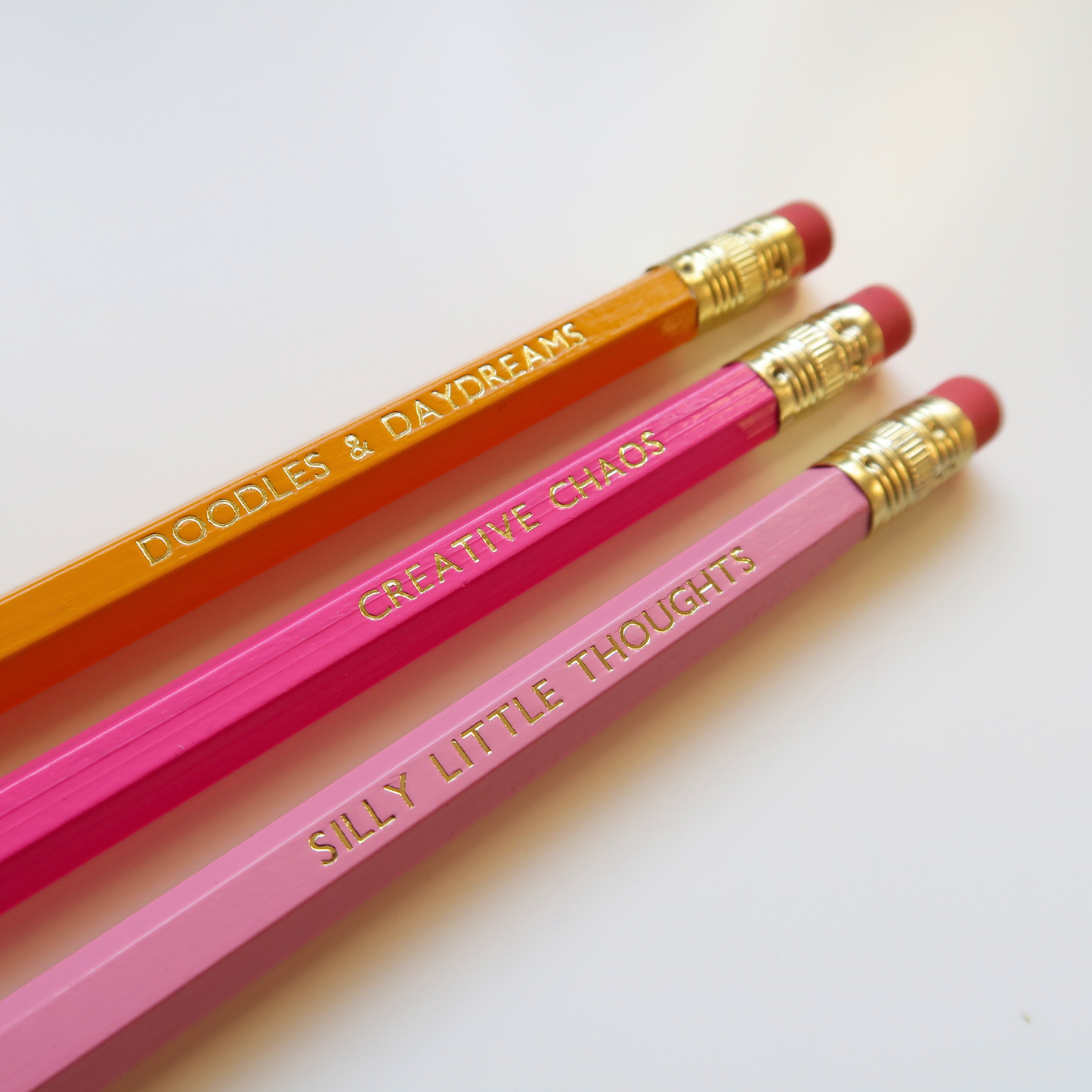 Gold Foiled Quote Pencils