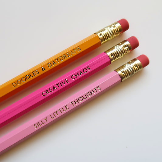 Gold Foiled Quote Pencils