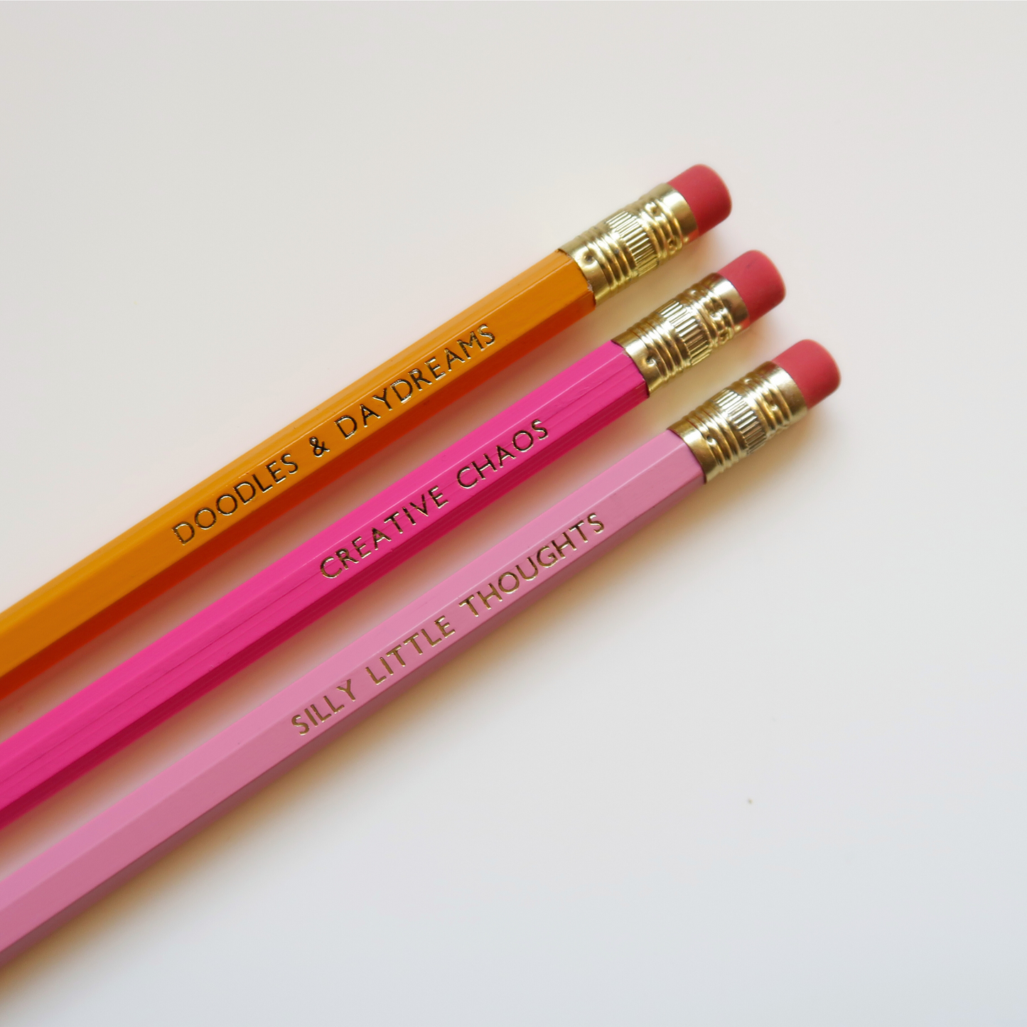 Gold Foiled Quote Pencils