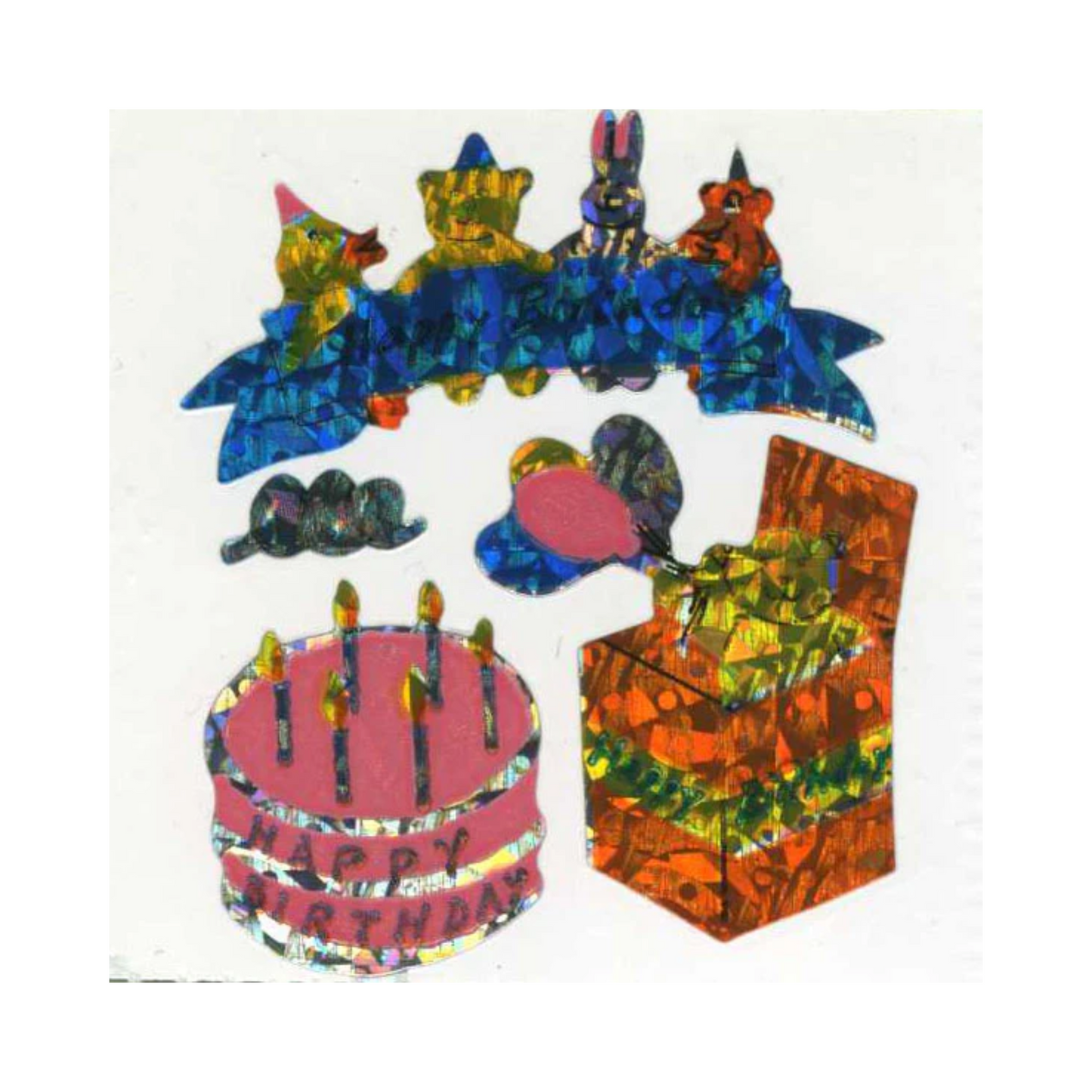 Sparkle Birthday Stickers