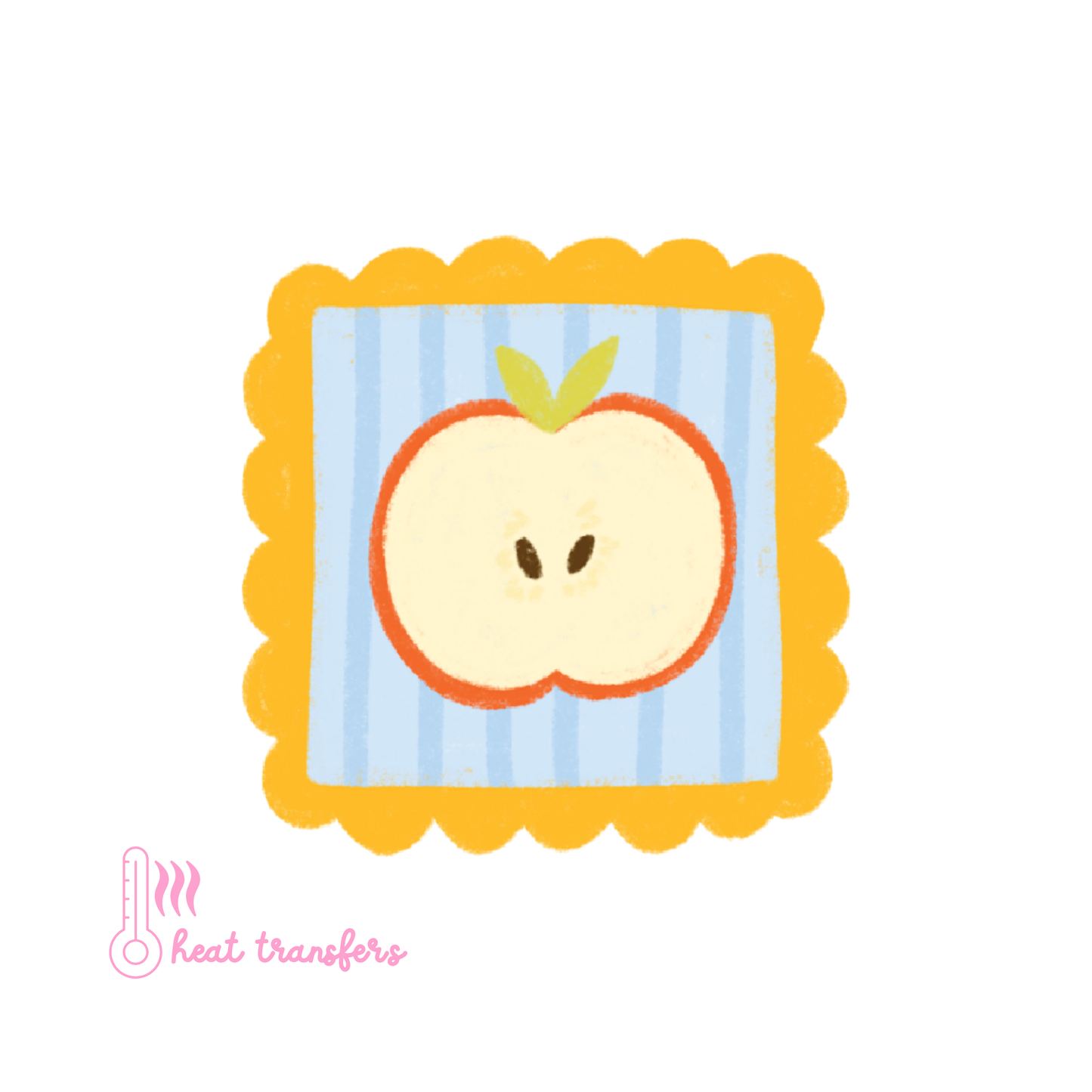 Apple Stamp Heat Transfer