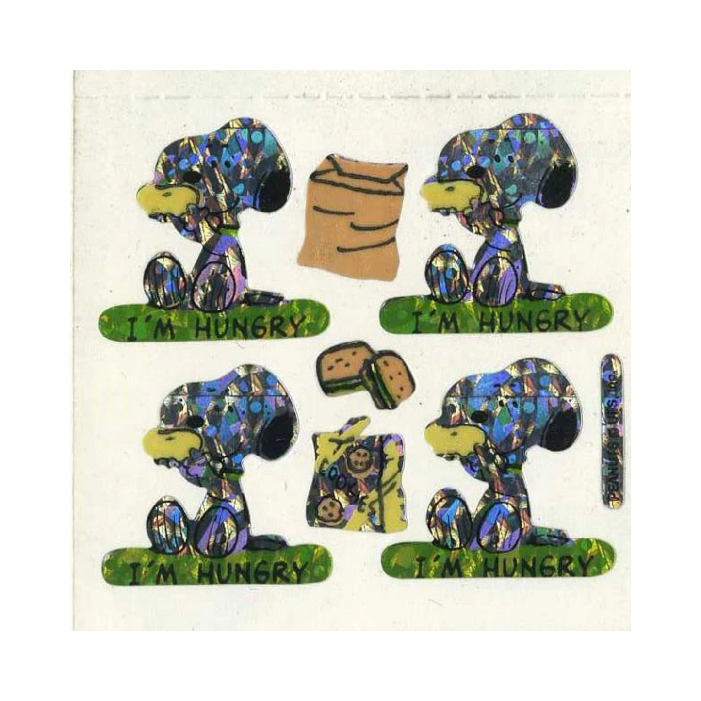 Snoopy I'm Hungry Stickers