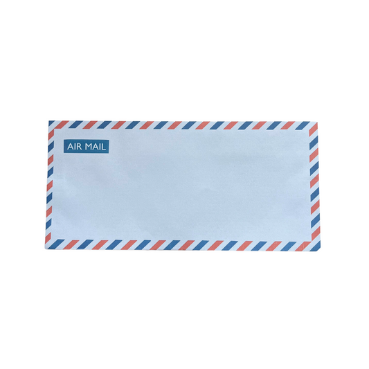 Vintage Blue Airmail Envelope