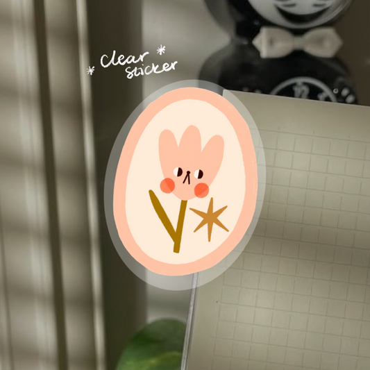 Little Tulip Clear Sticker