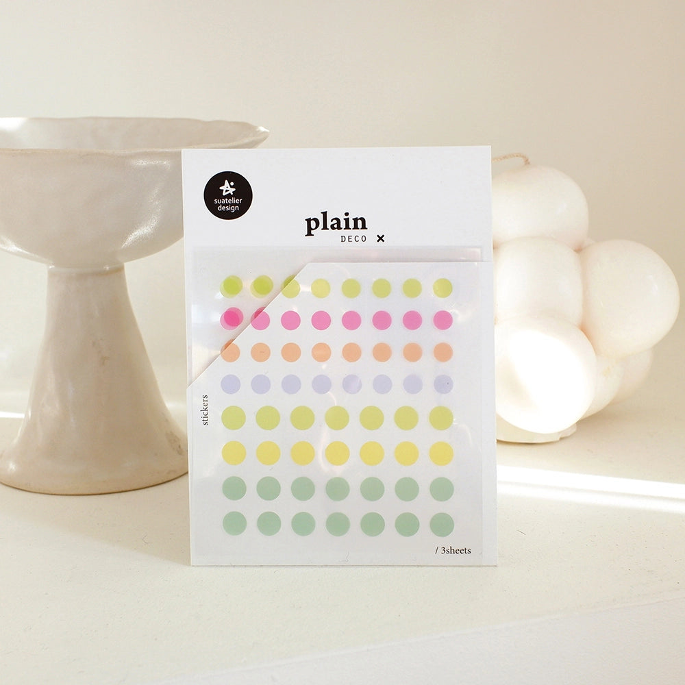 Bright Transparent Dots Sticker Sheet