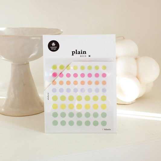Bright Transparent Dots Sticker Sheet