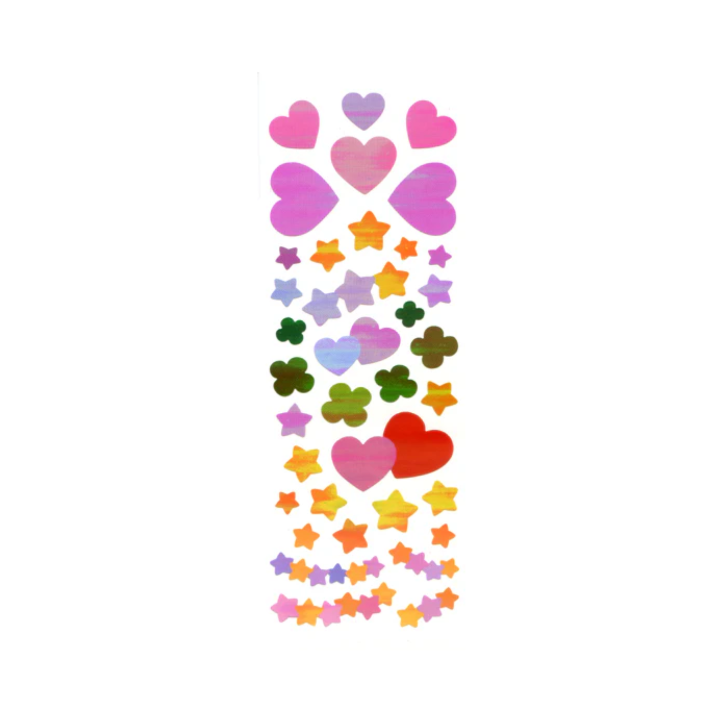 Lucky Hearts and Clover Stickers