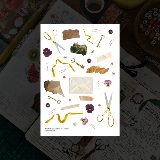 Ephemera 01 - Clear Sticker Sheet