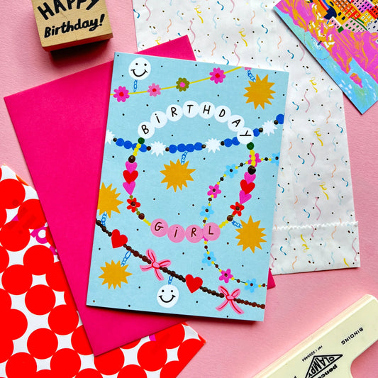 Friendship Bracelet Birthday Card