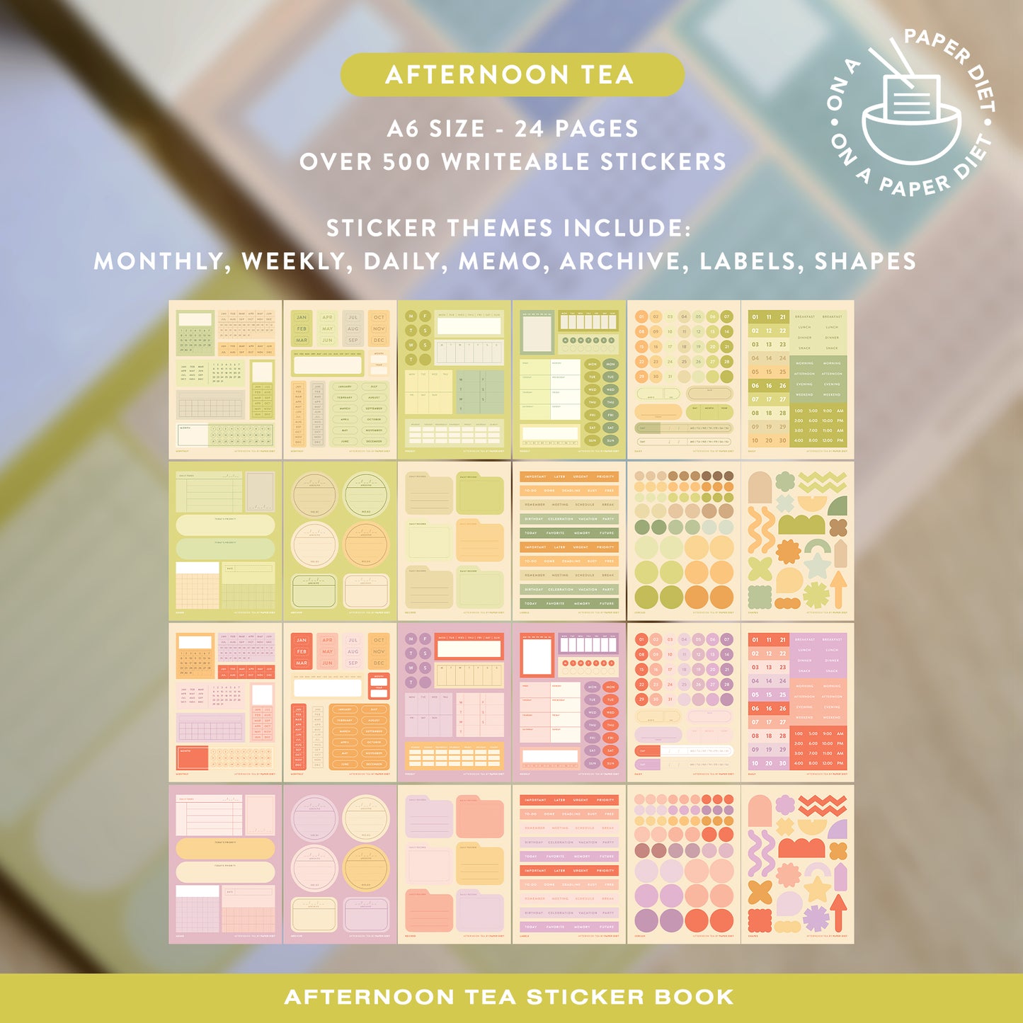 Caffeine Sticker Book