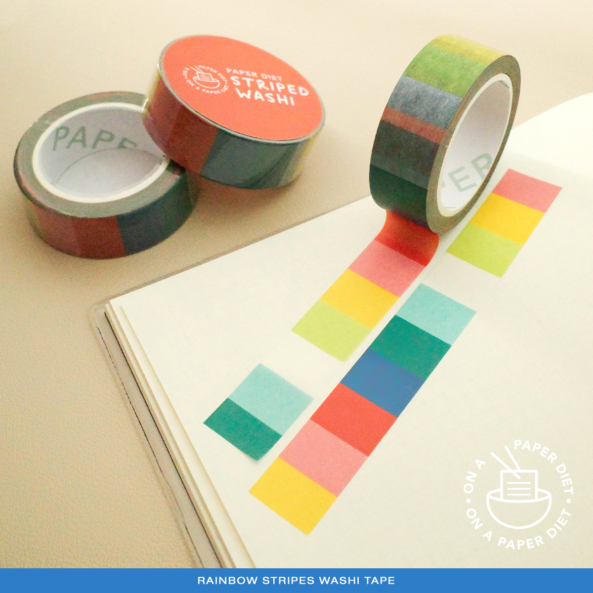 Rainbow Stripes Washi Tape