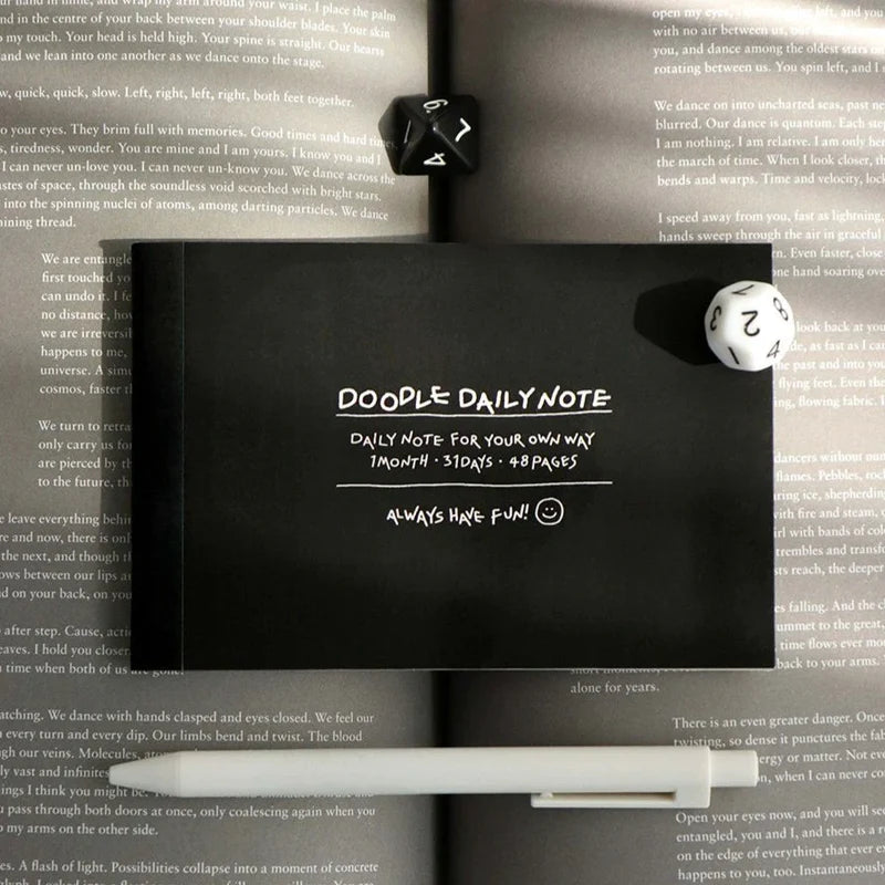 Doodle Daily Mini Notebook - Black