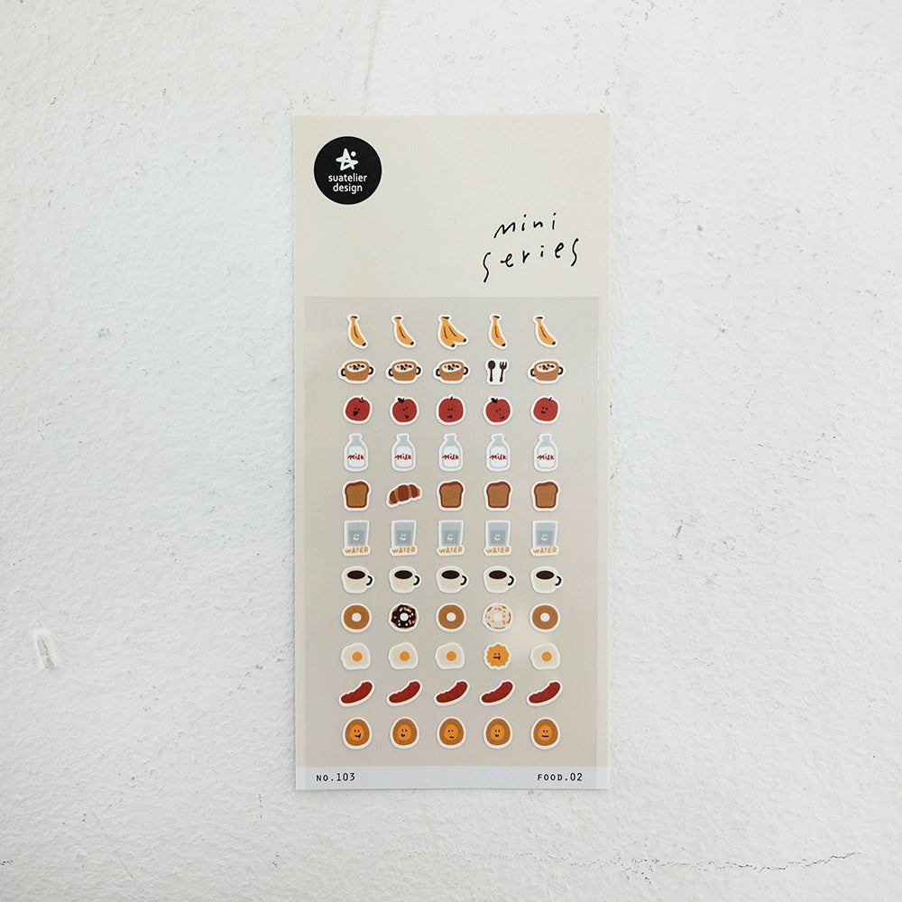 Breakfast Food Sticker Sheet