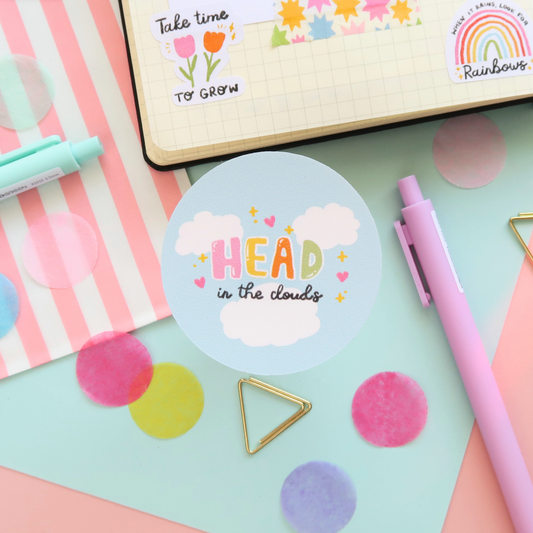 Head In The Clouds Sticker