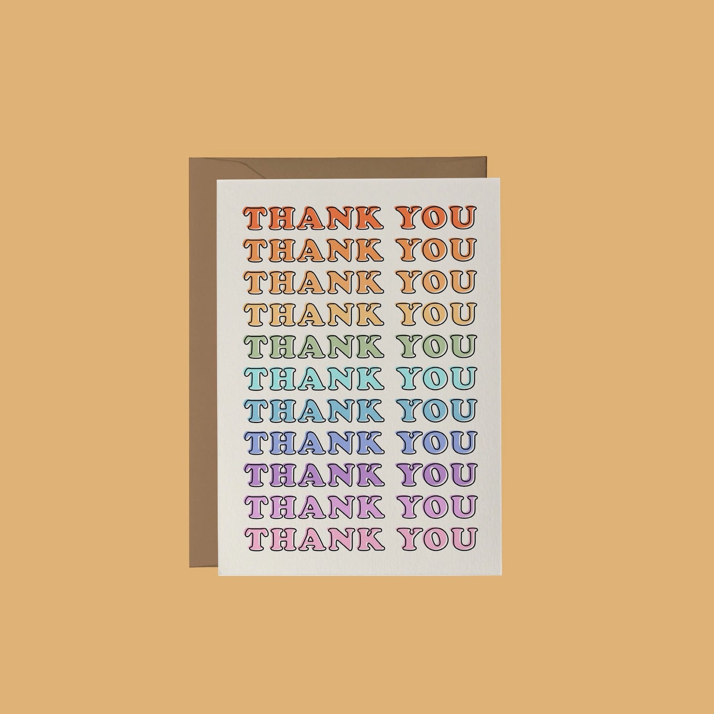 Colourful Thank You Card