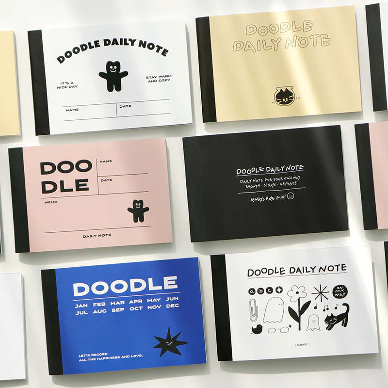 Doodle Daily Mini Notebook - Black