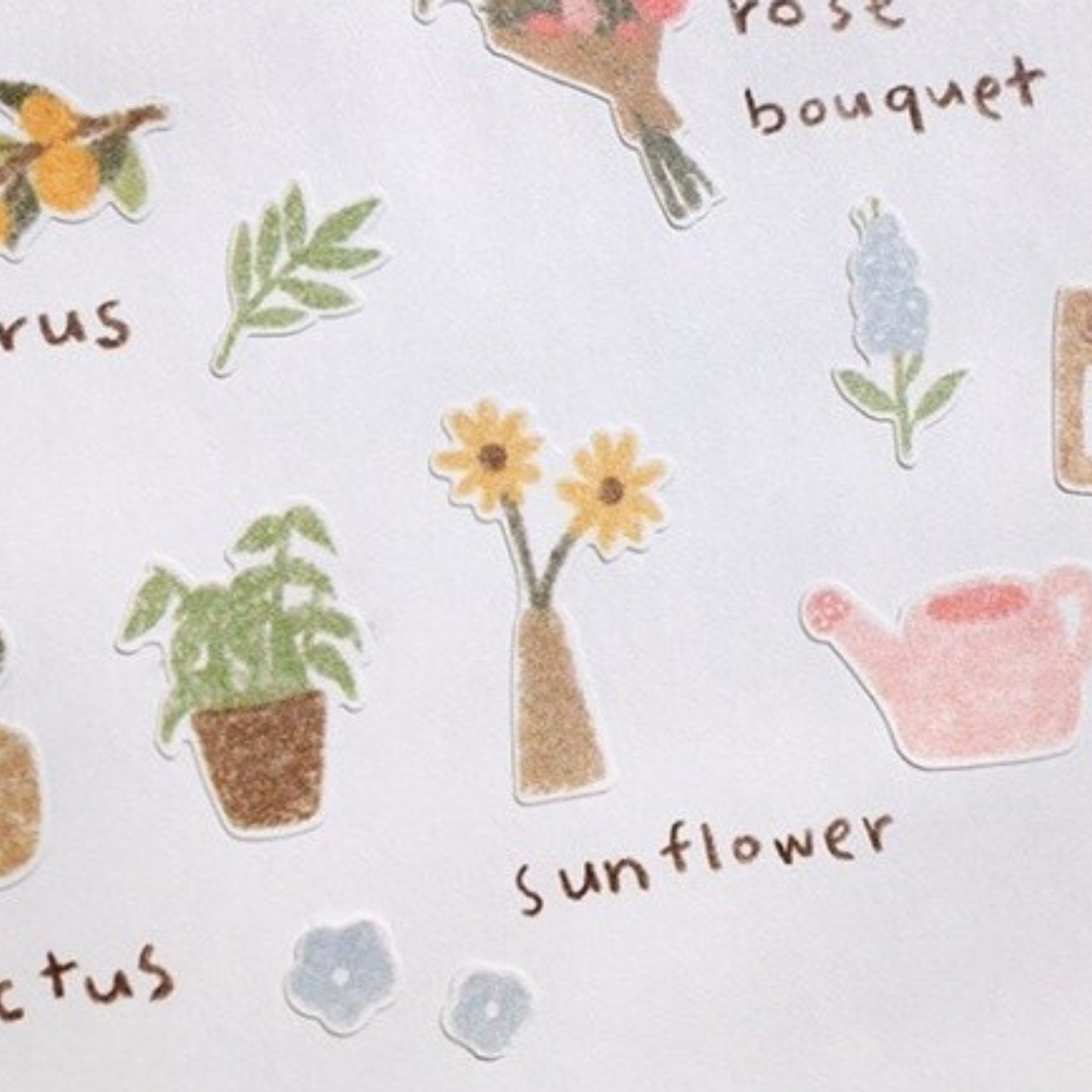 Flower Cafe Sticker Sheet
