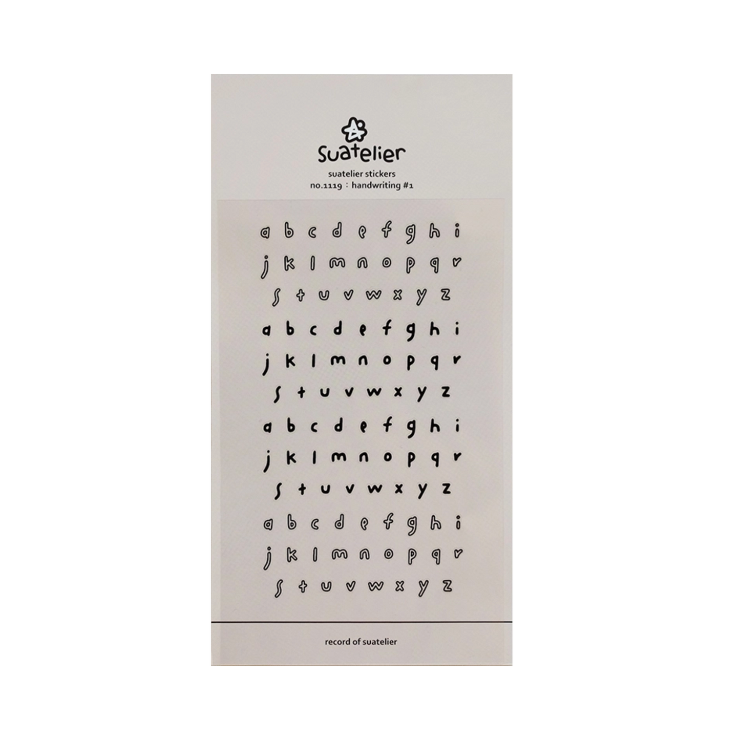 Handwritten Font - Lowercase Letters