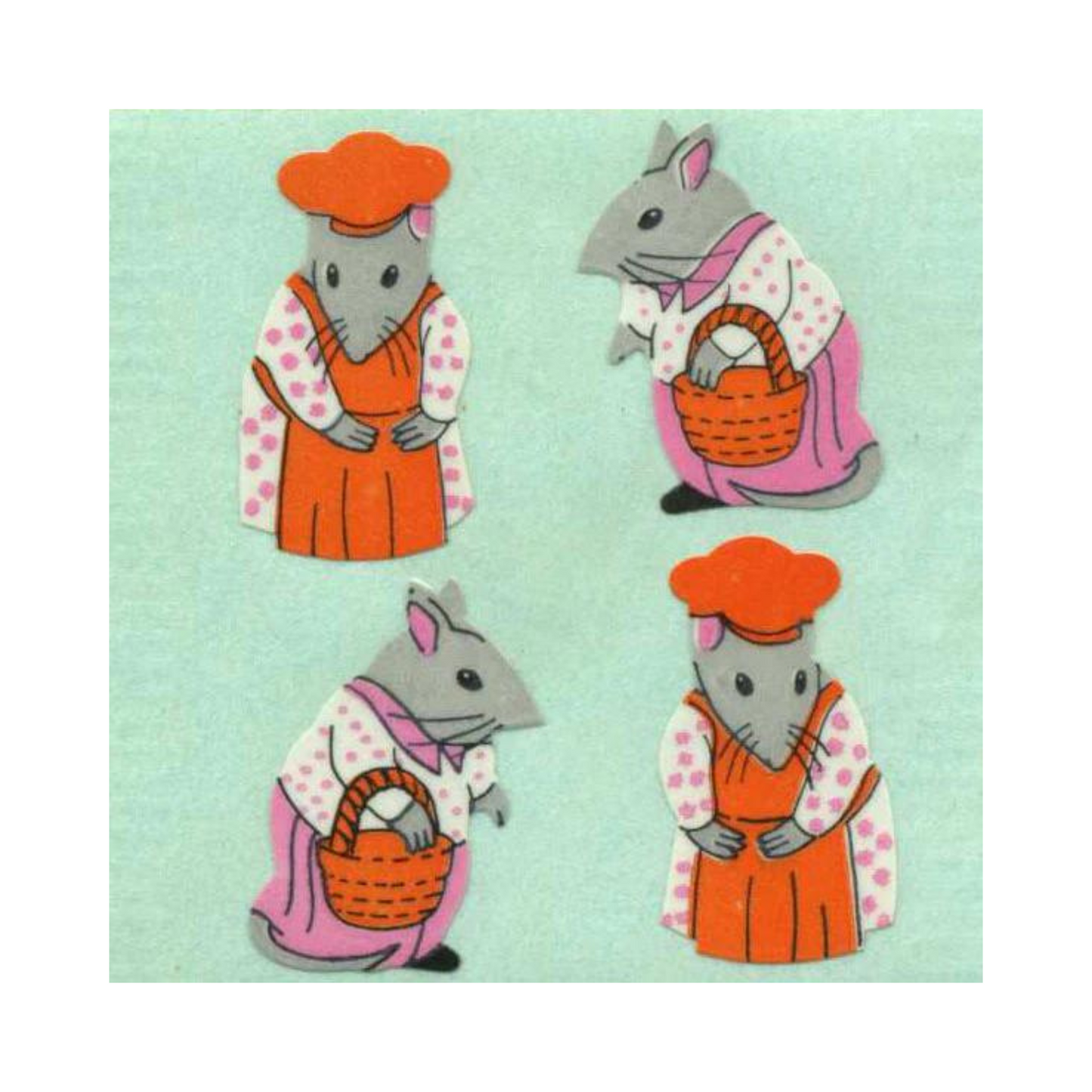Mr & Mrs Mouse Stickers