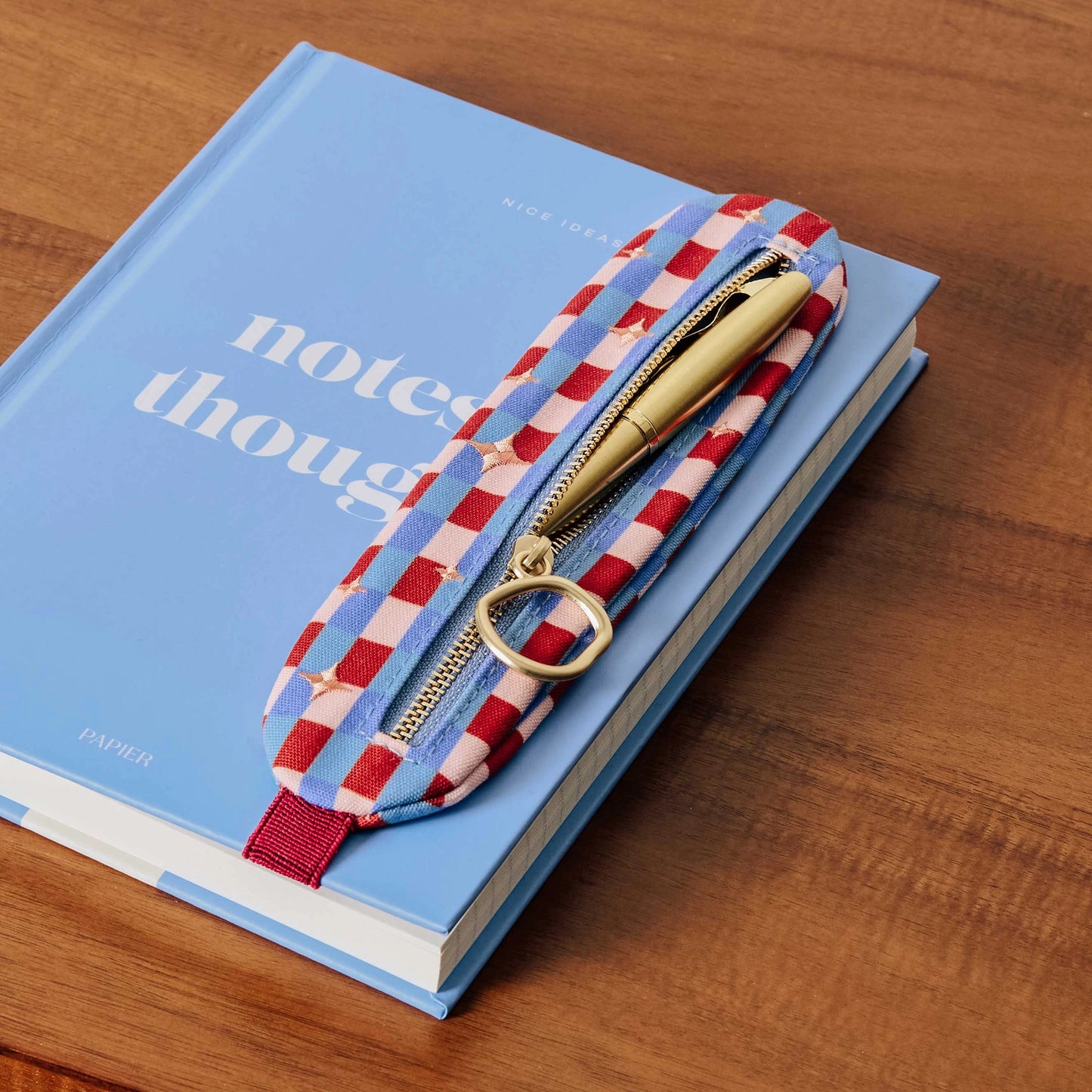 Checkered Pencil Pouch