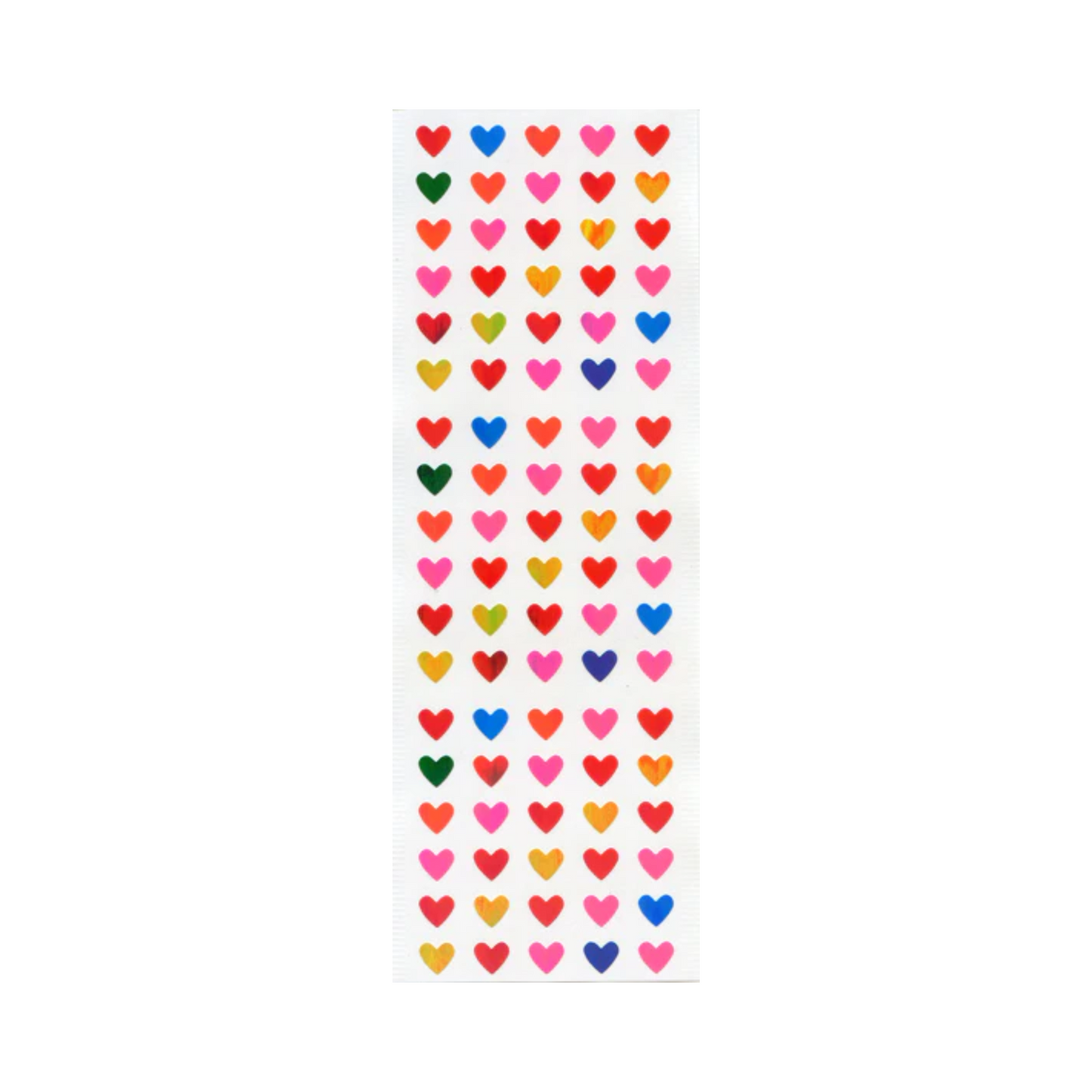 Tiny Colourful Hearts Sticker Sheet