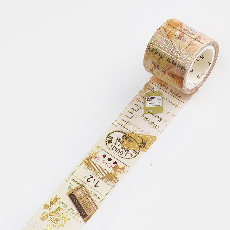 Gold Tickets Washi Tape