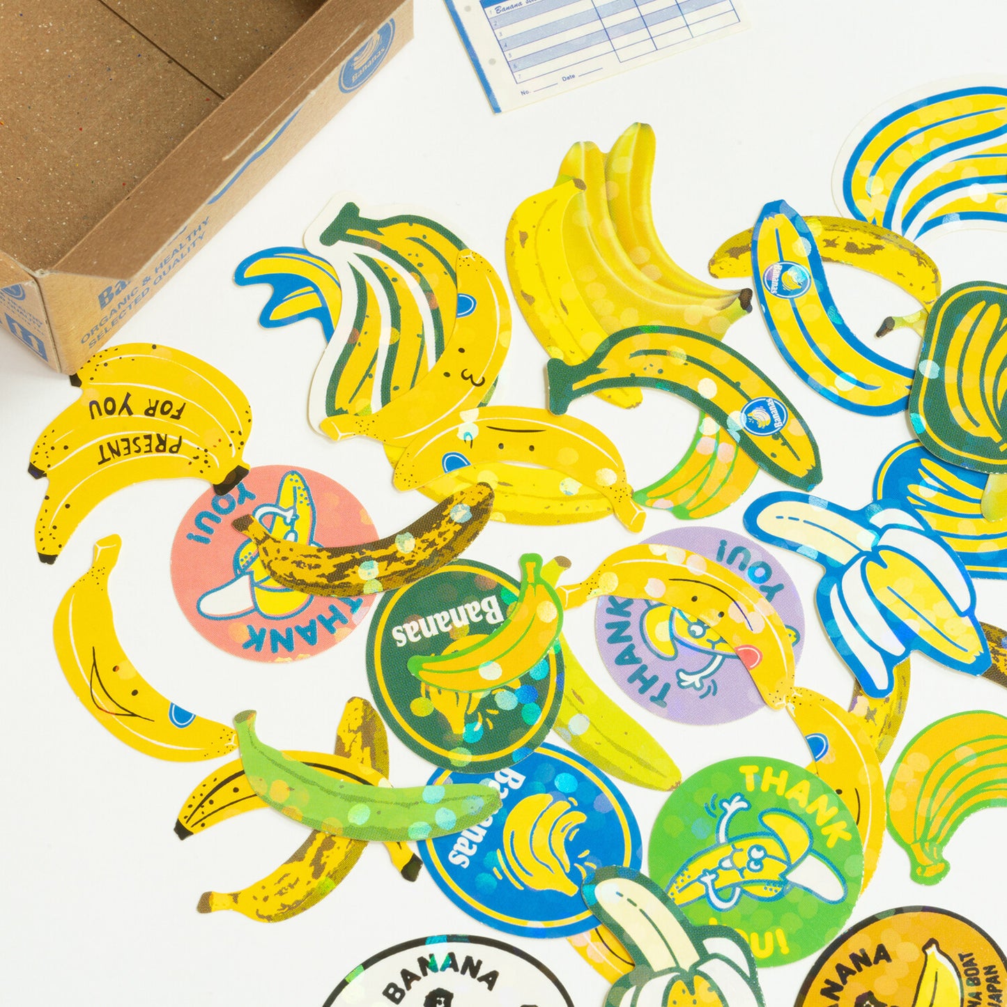 Mini Banana Box Stickers