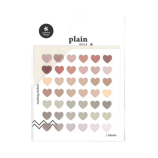 Neutral Hearts Sticker Sheets