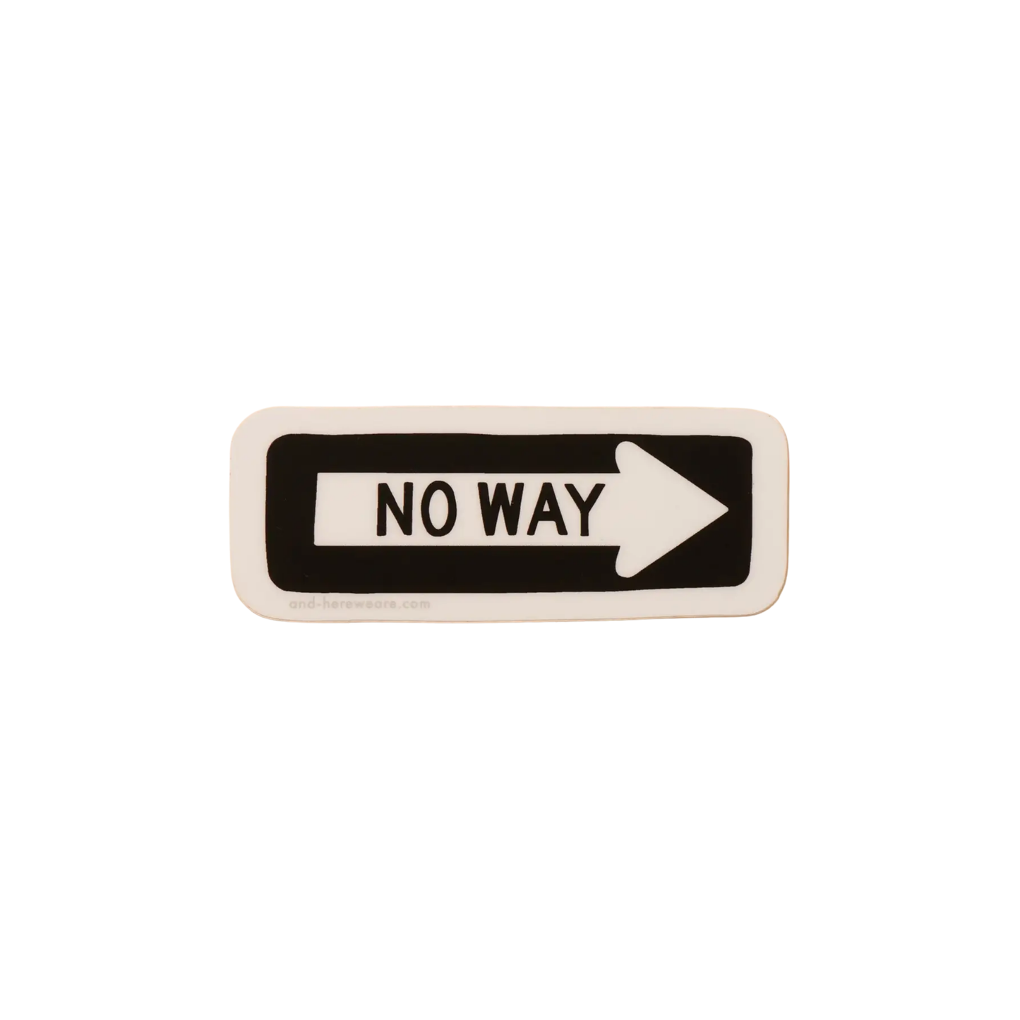 NO WAY Sticker