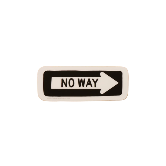 NO WAY Sticker