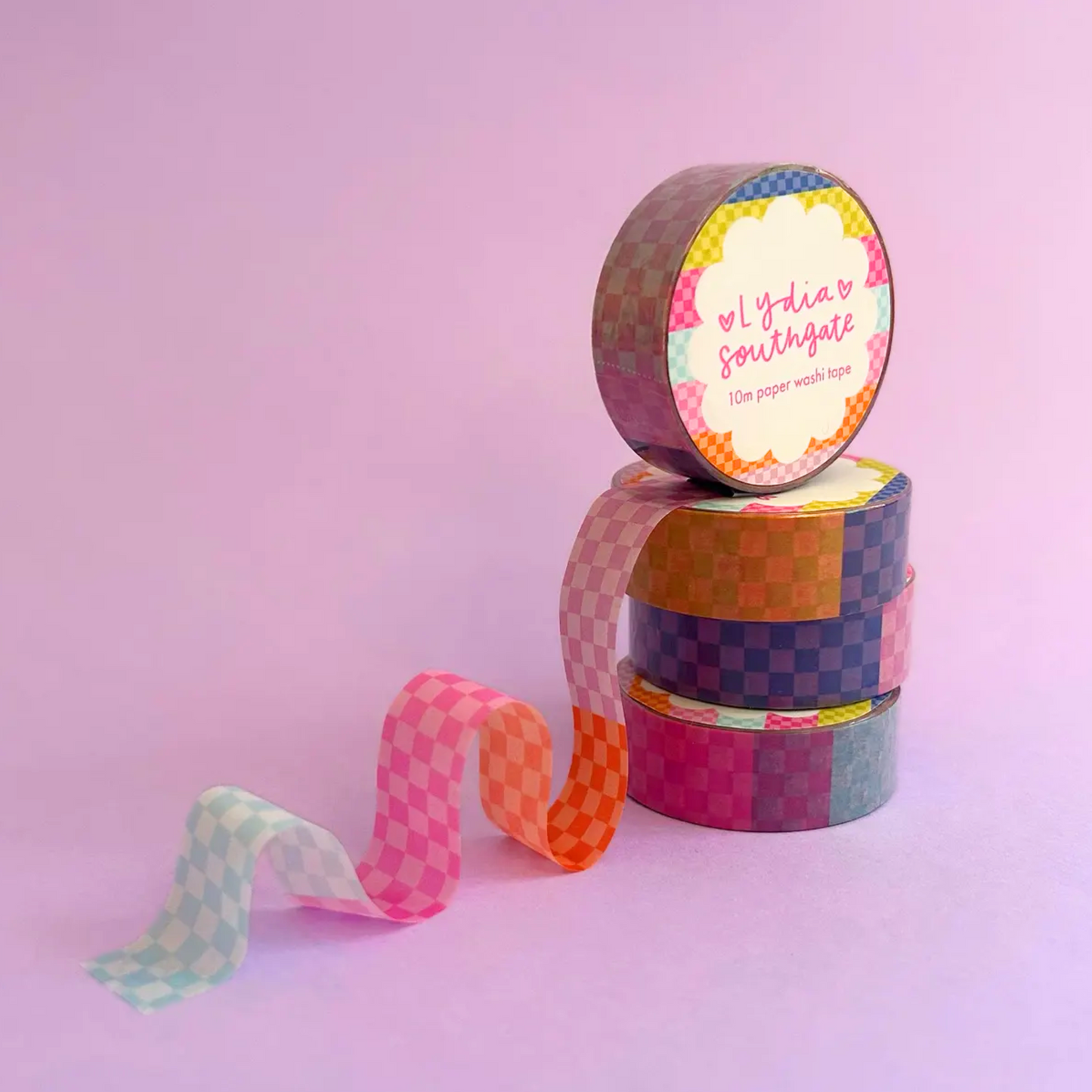 Multi Coloured Check Washi Tape