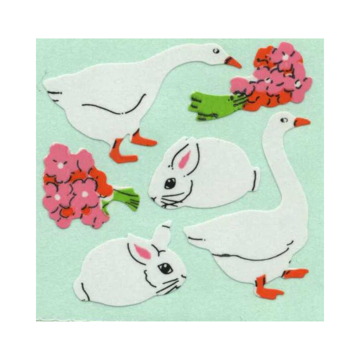 Geese & Bunny Stickers