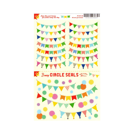 Colourful Garland Sticker Sheet
