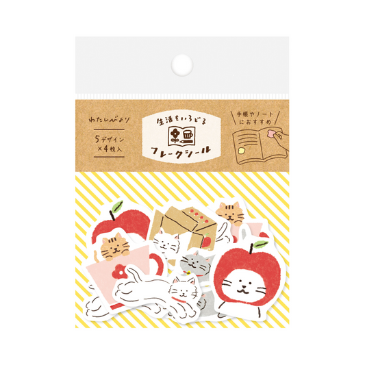 Apple Kitty Washi Flakes