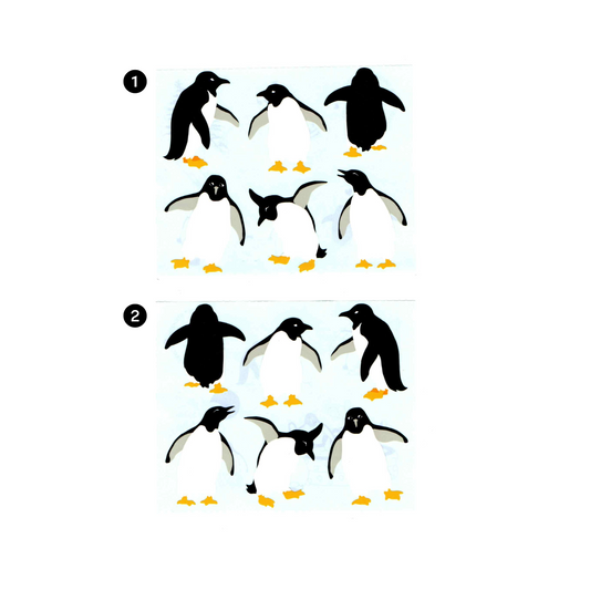 Cute Penguin Stickers (2 designs)