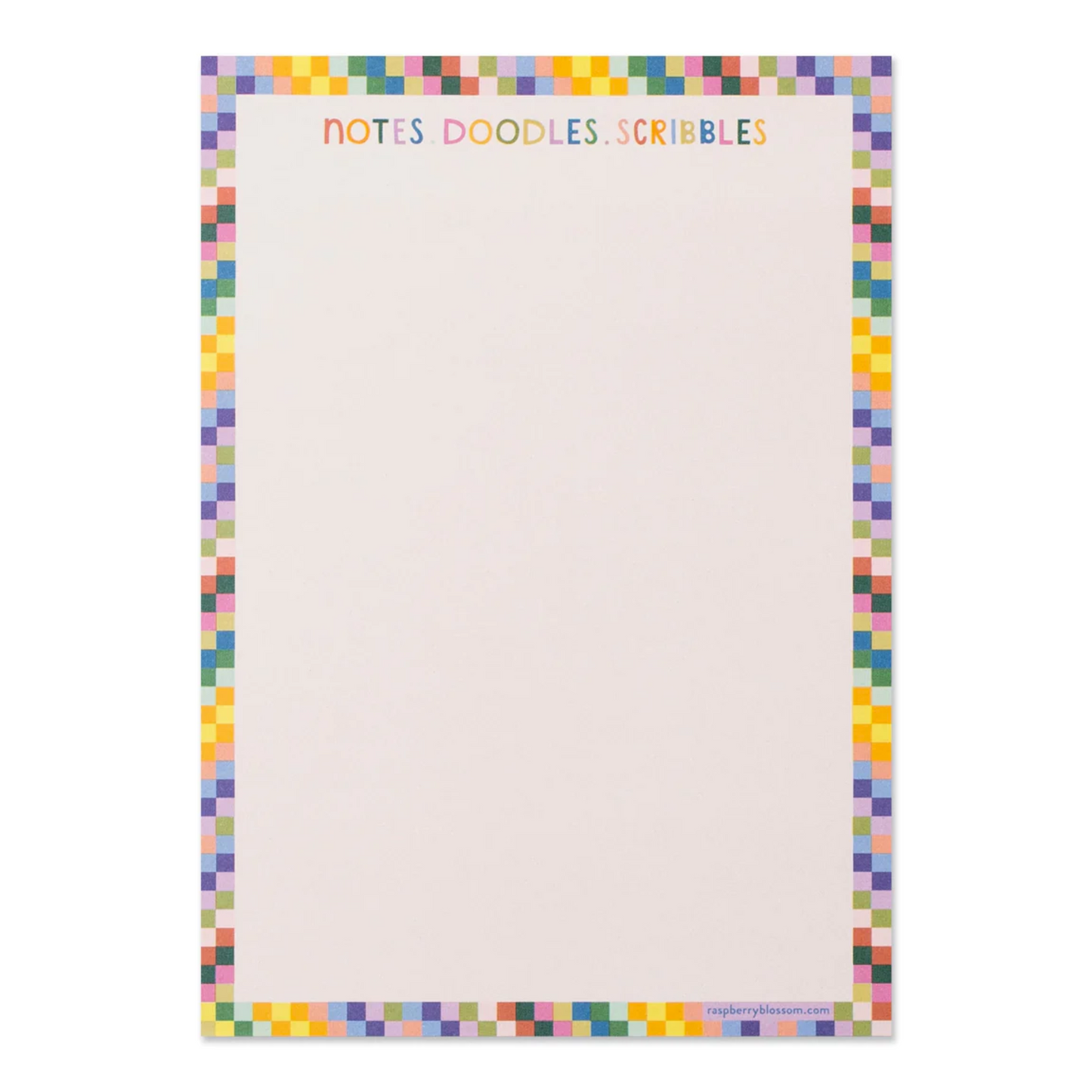 Rainbow Squares Scribbles Notepad