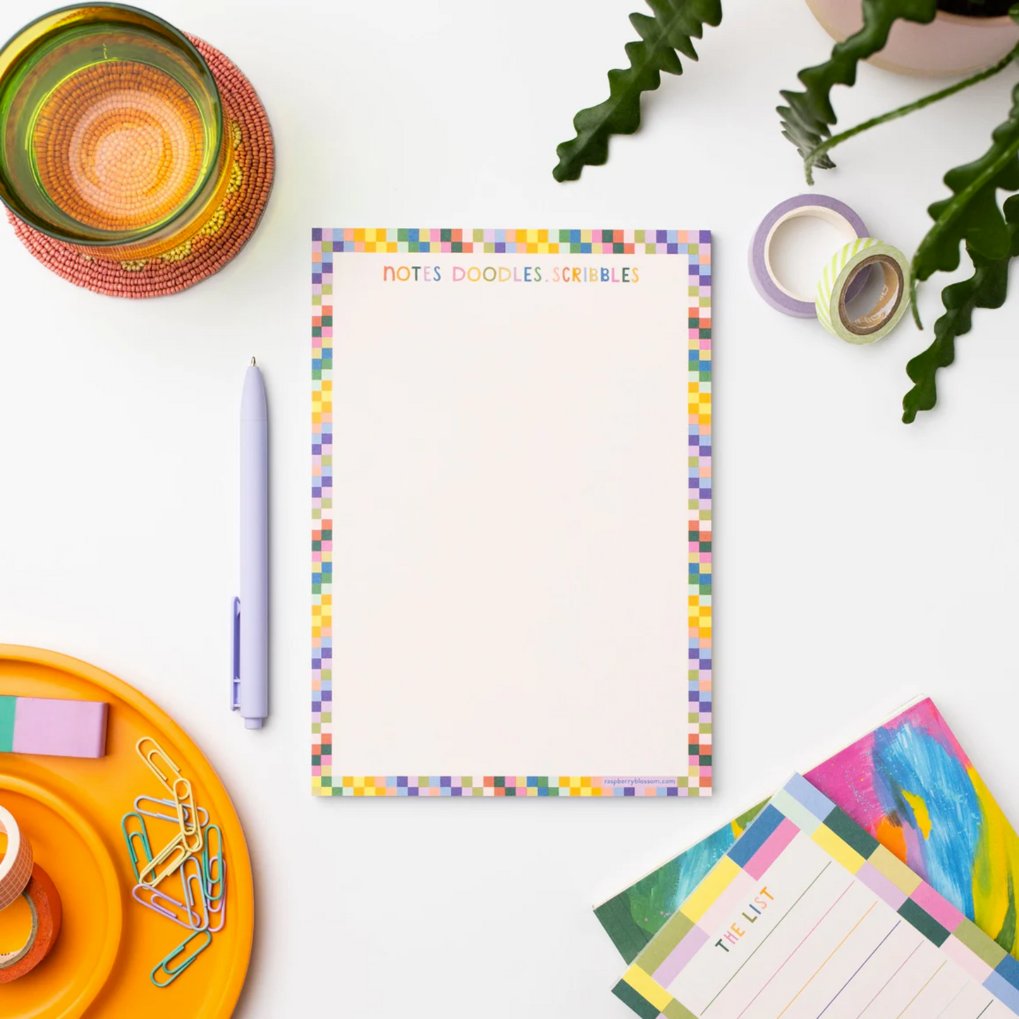Rainbow Squares Scribbles Notepad