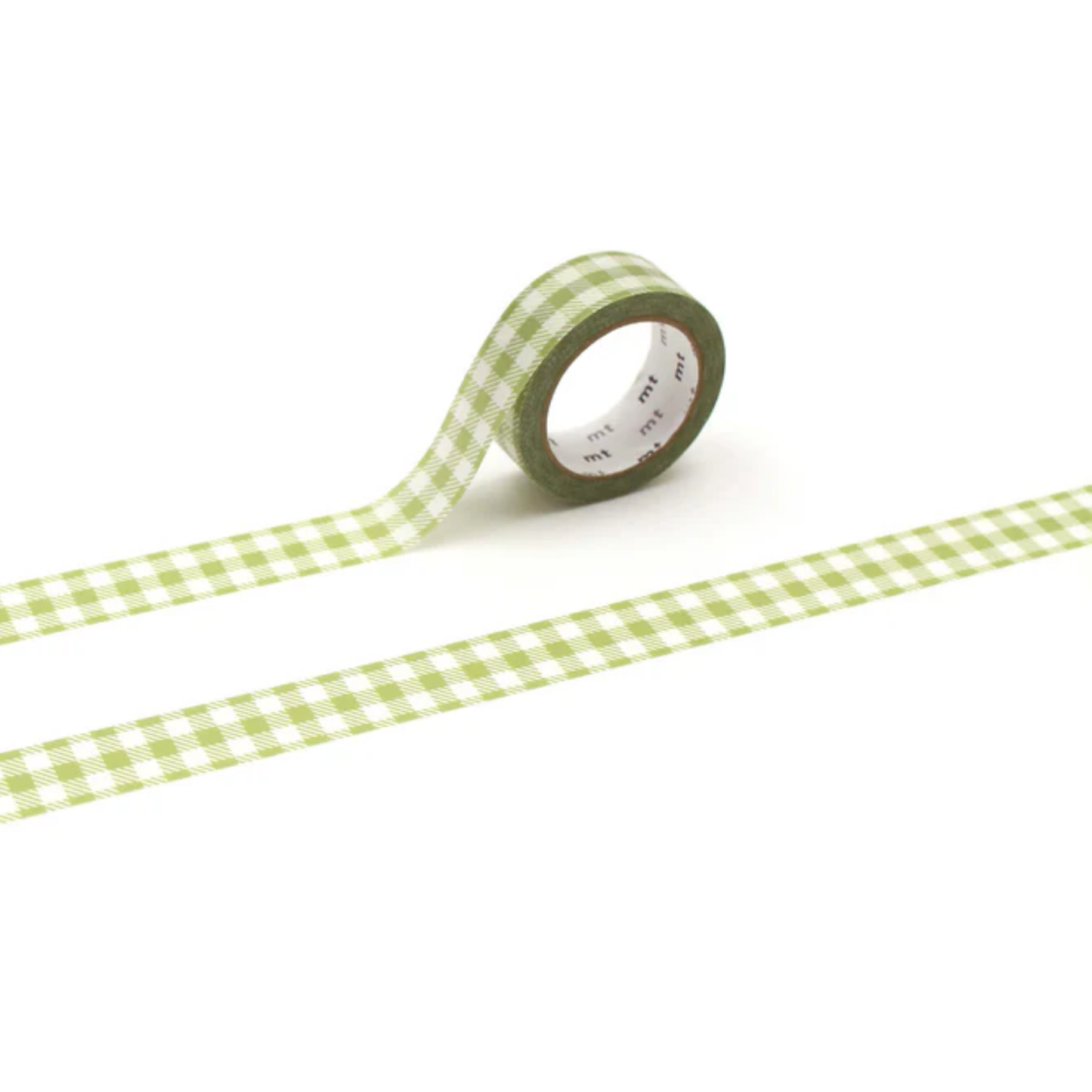 Green Gingham Washi Tape MT