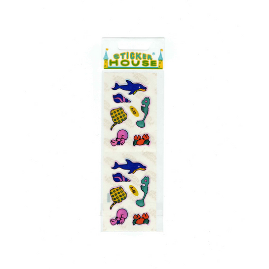 Neon Pearlie Sealife Stickers