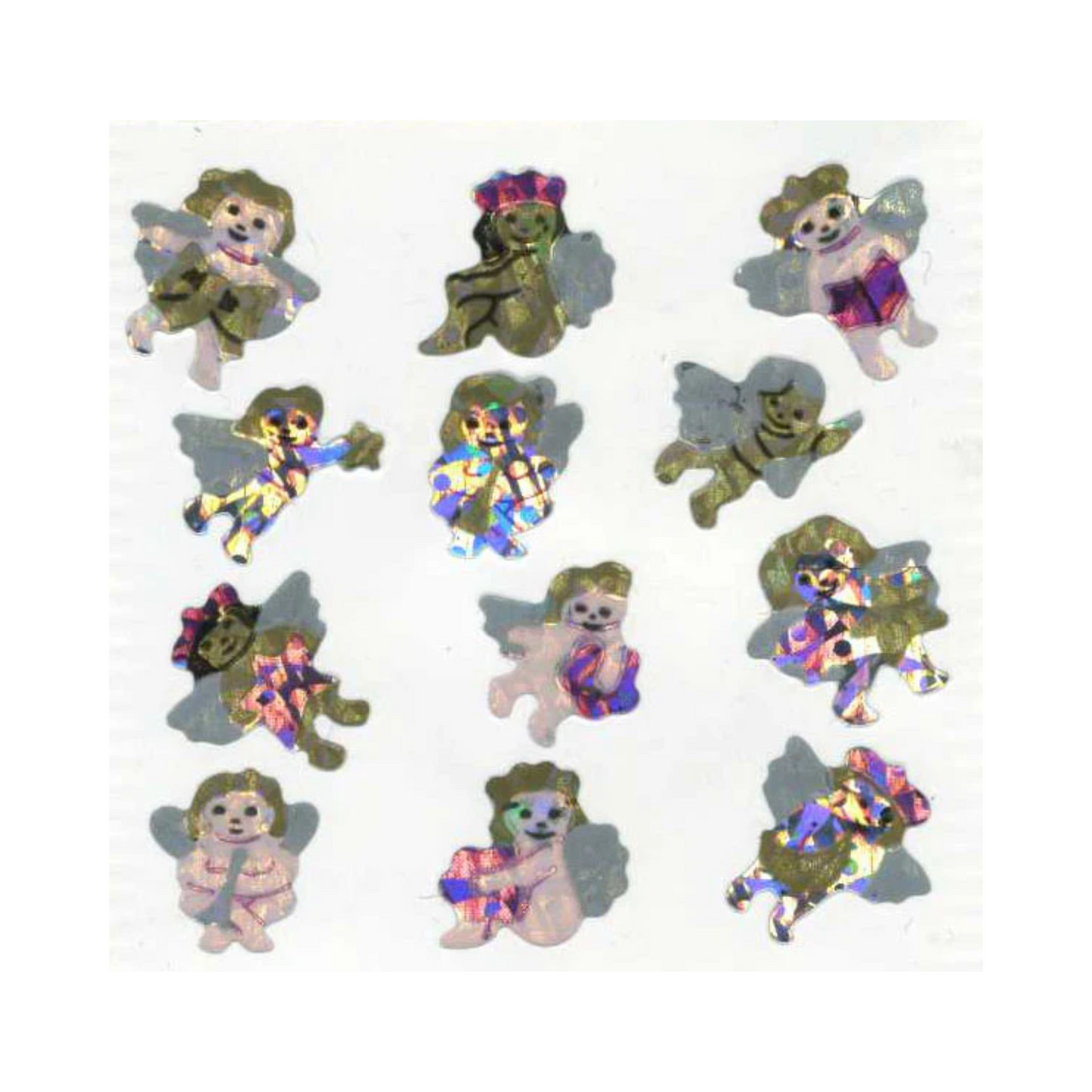 Sparkle Cherub Stickers