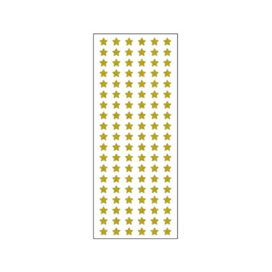 Gold Glitter Star Sticker Sheet