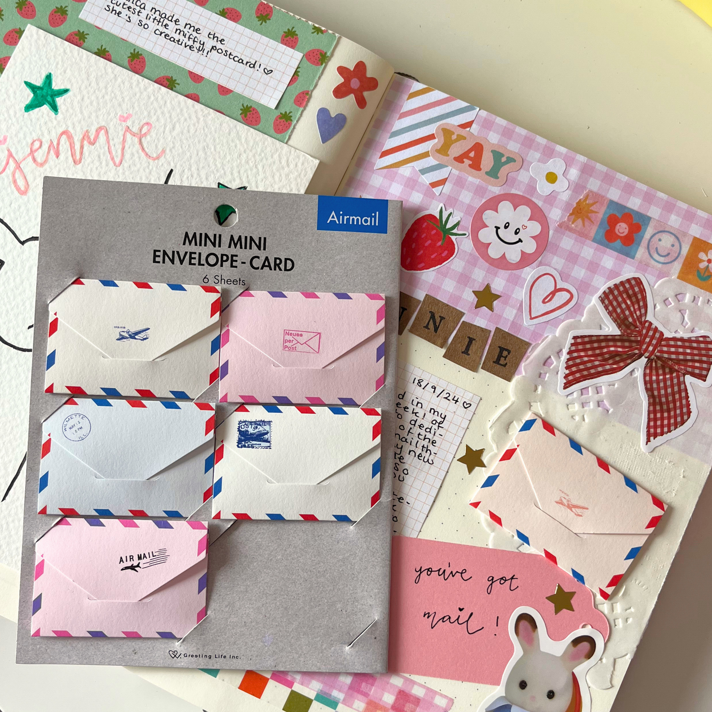 Mini Airmail Envelope Cards