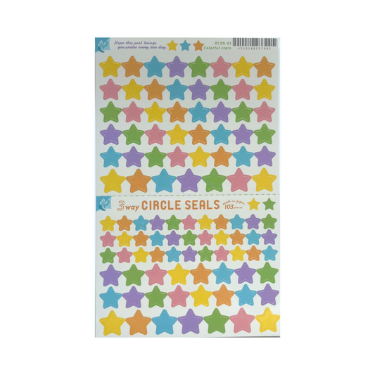 Cute Stars Sticker Sheet