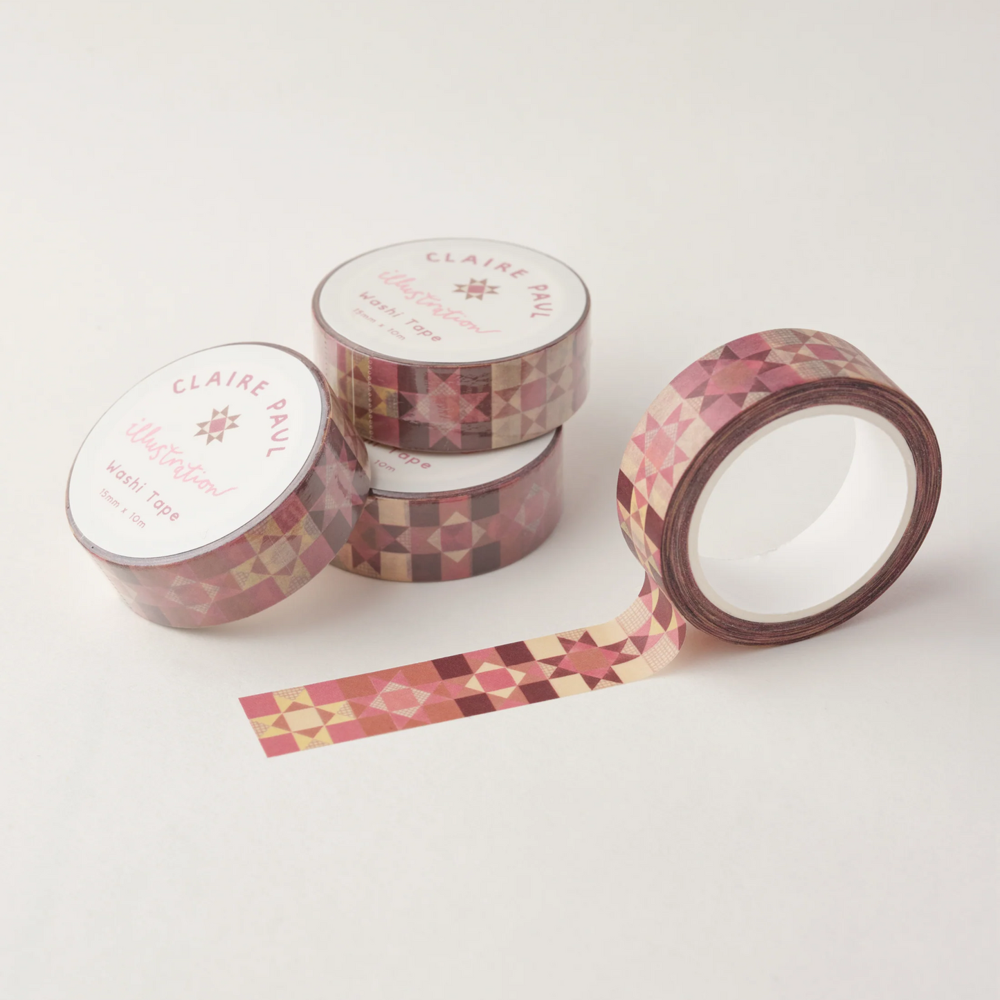 Pink Ohio Star Washi Tape