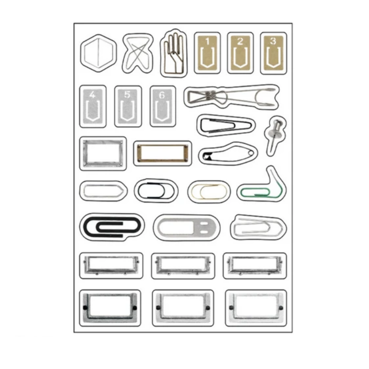 Paperclips Sticker Sheet